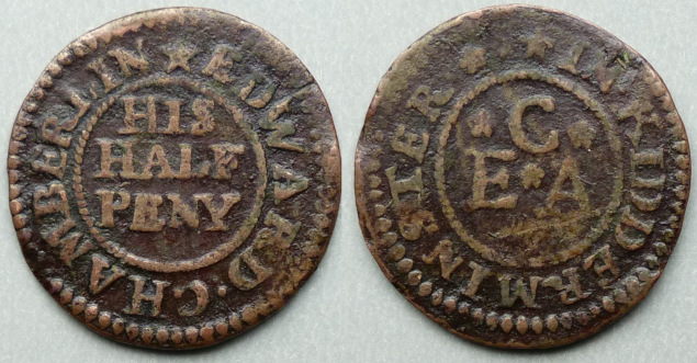 Kidderminster, Edward Chamberlin halfpenny